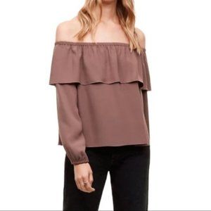 ARITZIA Wilfred Morel Off The Shoulder Blouse Womens XS